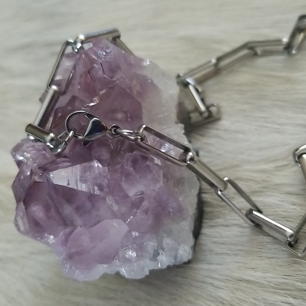 Square Paperclip Necklace - Picture 4 of 8